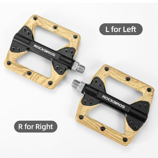 ROCKBROS pedale de bicicletă nailon 9/16 inch pedale de bicicletă platformă anti-alunecare aluminiu