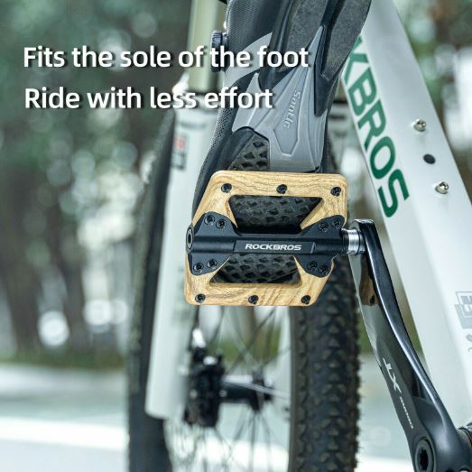 ROCKBROS pedale de bicicletă nailon 9/16 inch pedale de bicicletă platformă anti-alunecare aluminiu