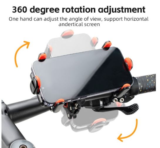 ROCKBROS suport biciclete telefon mobil suport moto ghidon 360° smartphone universal