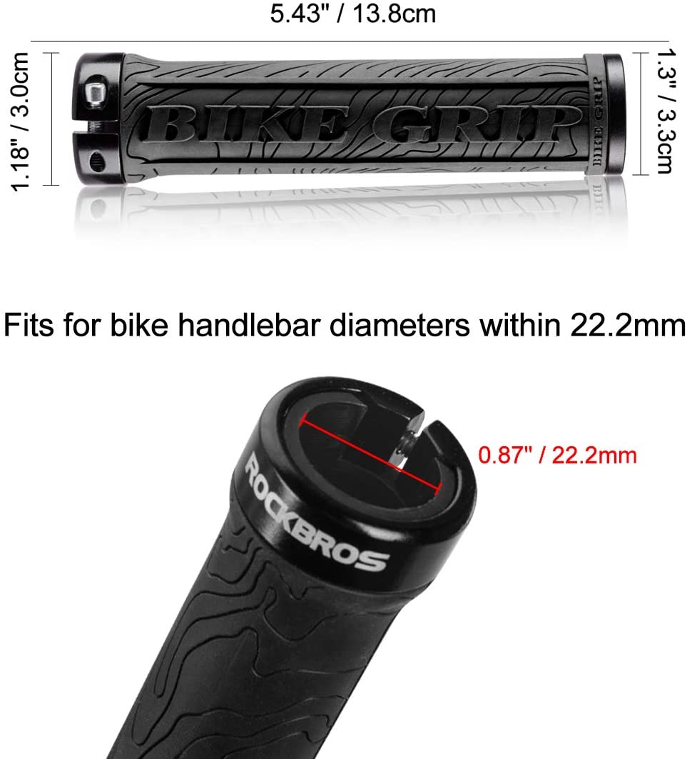 Manere de ghidon de bicicleta ROCKBROS 22mm anti-alunecare
