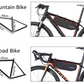 ROCKBROS AS-0433 geanta cadru biciclete geanta triunghi aprox.3L/4L neagra