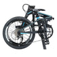 KABON Bicicletă pliantă de oraș fibră de carbon cu transmisie Shimano Altus 9S 20 inch