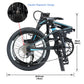 KABON Bicicletă pliantă de oraș fibră de carbon cu transmisie Shimano Altus 9S 20 inch