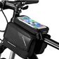 Geantă pentru cadru de bicicletă ROCKBROS 030-60BK cu buzunar pentru telefonul mobil de până la 6,0 inci
