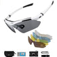 Ochelari de sport ROCKBROS 10001 polarizați cu 5 lentile interschimbabile Ochelari de ciclism