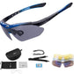 Ochelari de sport ROCKBROS 10001 polarizați cu 5 lentile interschimbabile Ochelari de ciclism