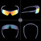 ROCKBROS 10117 Ochelari de ciclism Ochelari de soare polarizați