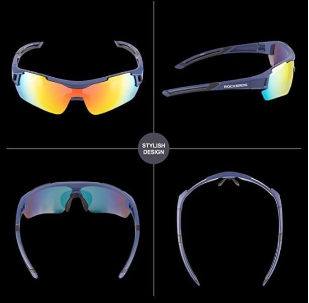 ROCKBROS 10117 Ochelari de ciclism Ochelari de soare polarizați