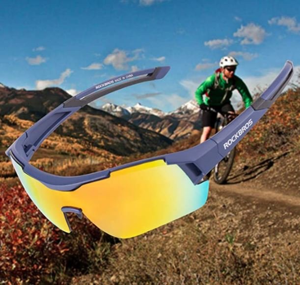 ROCKBROS 10117 Ochelari de ciclism Ochelari de soare polarizați