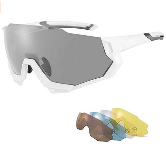 ROCKBROS 10131 Ochelari de ciclism polarizați cu 4 lentile interschimbabile