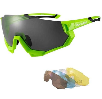 ROCKBROS 10131 Ochelari de ciclism polarizați cu 4 lentile interschimbabile