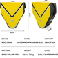 ROCKBROS AS-001-3Y Genți pentru portbagaj Geanta Valoara 20L Galben/Negru Aur