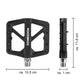 ROCKBROS Bicicletă Pedale din nailon Anti-alunecare MTB Pedale plate 9/16 inch 3 rulmenți etanșați