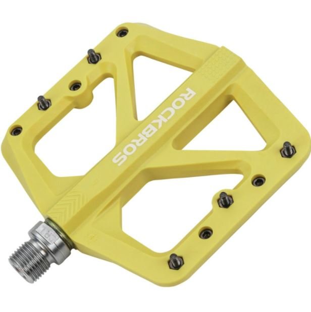 ROCKBROS Bicicletă Pedale din nailon Anti-alunecare MTB Pedale plate 9/16 inch 3 rulmenți etanșați