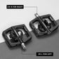 ROCKBROS pedale biciclete pedale clipless jumatate platforma cu pedale SPD 9/16 inch negru