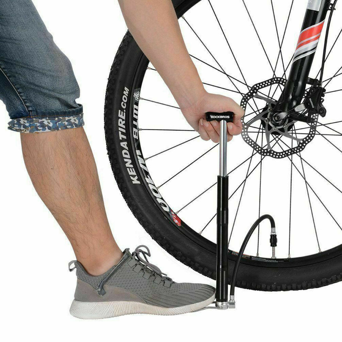 Pompa pentru bicicleta ROCKBROS pompa de aer 120 PSI Presta & Schrader