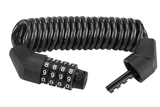 Încuietori pentru căști ROCKBROS încuietoare cablu din oțel 150 cm/4,6 mm încuietoare cu combinație din zinc și PVC