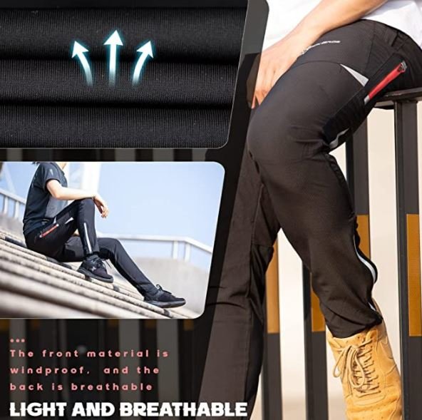 Pantaloni lungi de ciclism pentru bărbați ROCKBROS respirabili de alergare pentru sporturi în aer liber