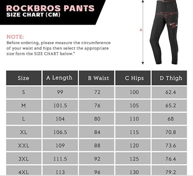 Pantaloni lungi de ciclism pentru bărbați ROCKBROS respirabili de alergare pentru sporturi în aer liber
